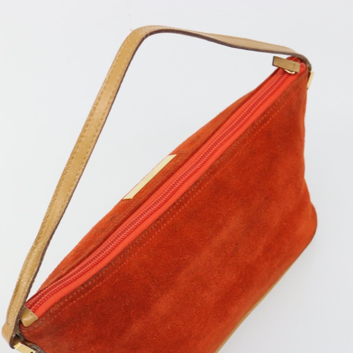 Gucci Vintage Suede, Orange, Suede, Clutch