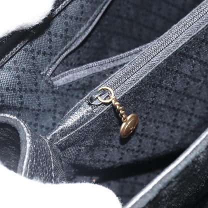 Gucci Bamboo Suede, Black, Suede, Tote Bag