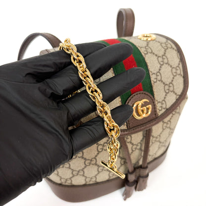 Gucci Ophidia GG Coated Canvas and Leather, Beige, Canvas, Shoulder Bag