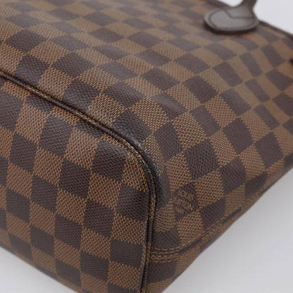 Louis Vuitton Neverfull Damier, Brown, Canvas, Tote Bag