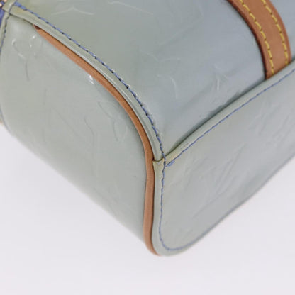 Louis Vuitton Sullivan Horizontal Monogram Vernis, Blue, Patent Leather, Handbag