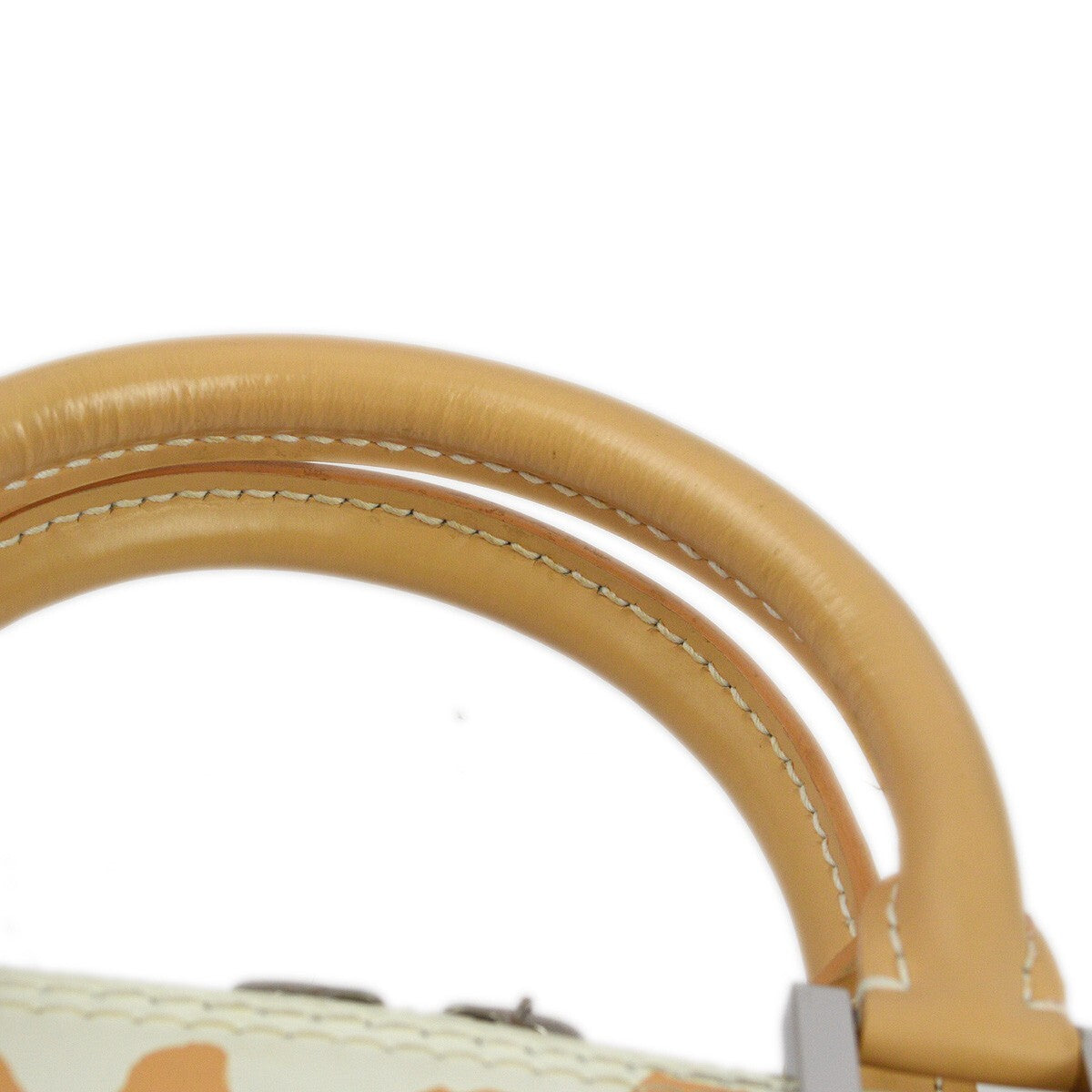Louis Vuitton Alma Limited Edition Graffiti Leather, Beige, Leather, Handbag