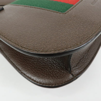Gucci Totem Leather, Brown, Leather, Shoulder Bag