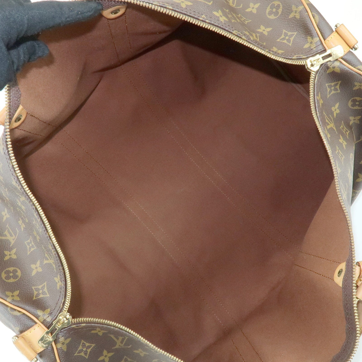 Louis Vuitton Keepall Bandouliere Monogram Canvas, Brown, Canvas, Travel Bag