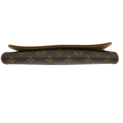 Louis Vuitton Twin Monogram Canvas, Brown, Canvas, Clutch