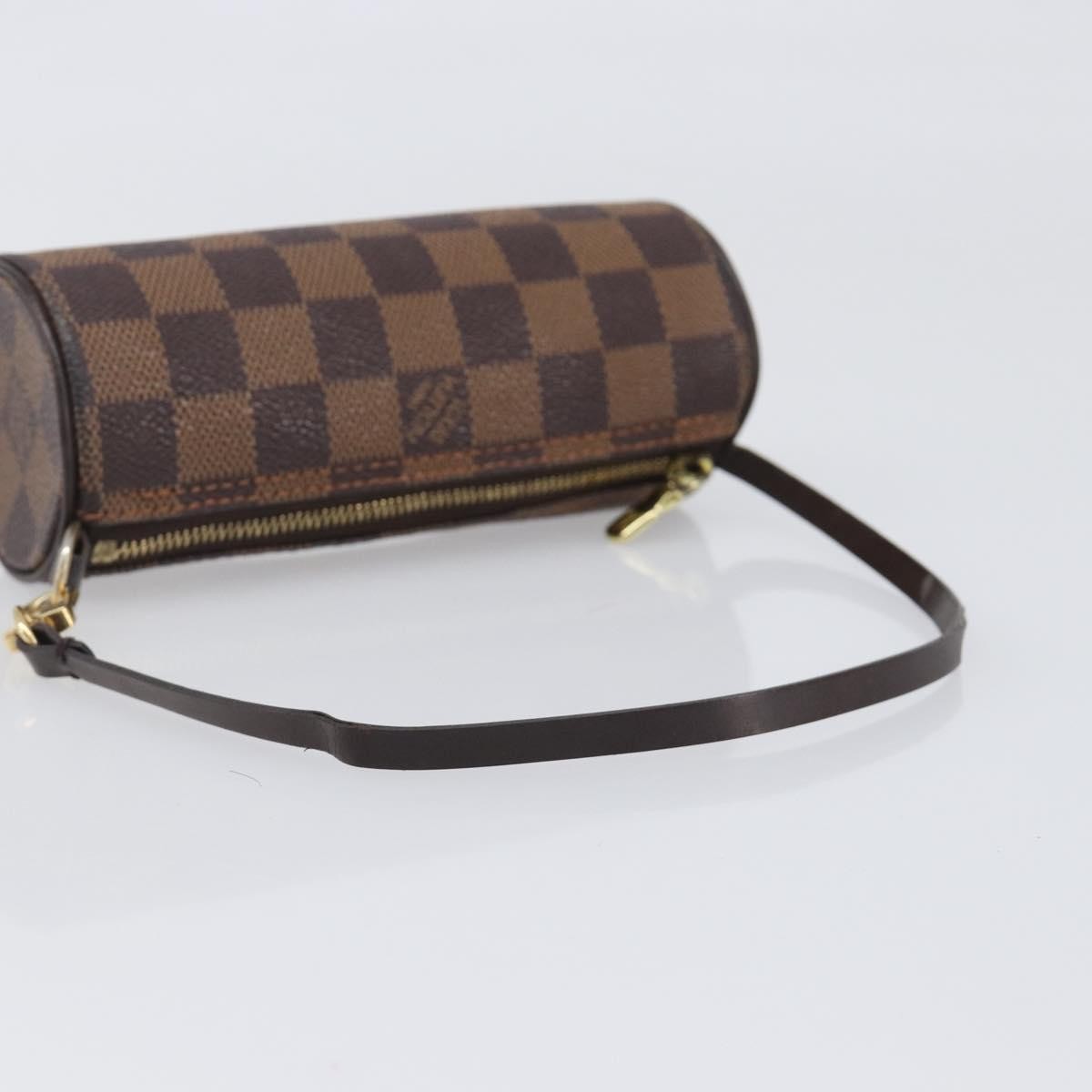 Louis Vuitton Papillon Pochette Damier, Brown, Canvas, Clutch