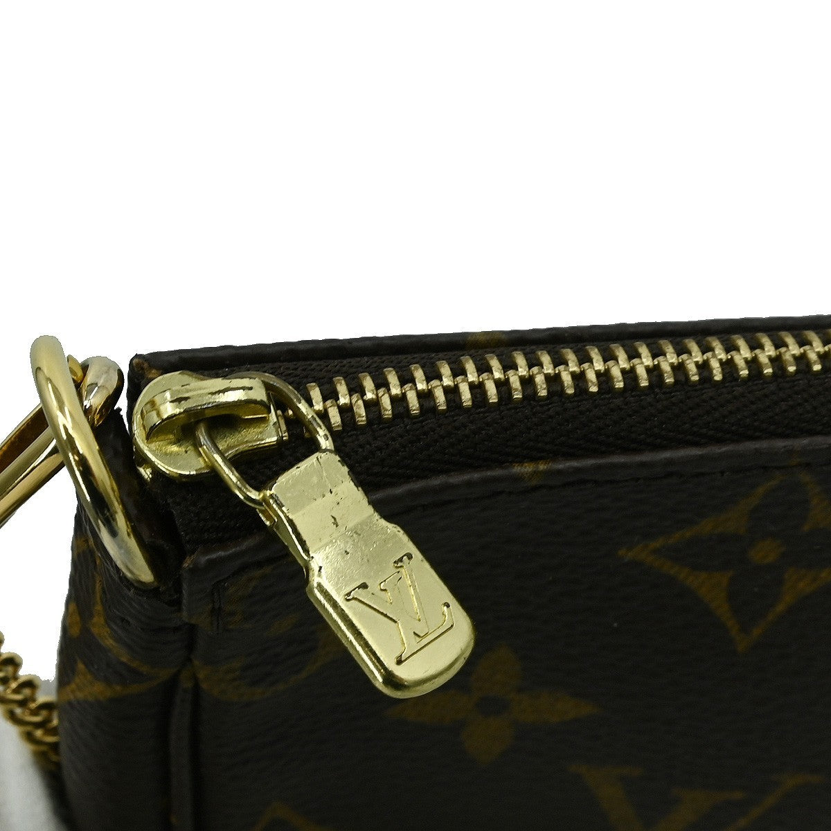 Louis Vuitton Mini pochette accessoires Canvas, Brown, Canvas, Clutch
