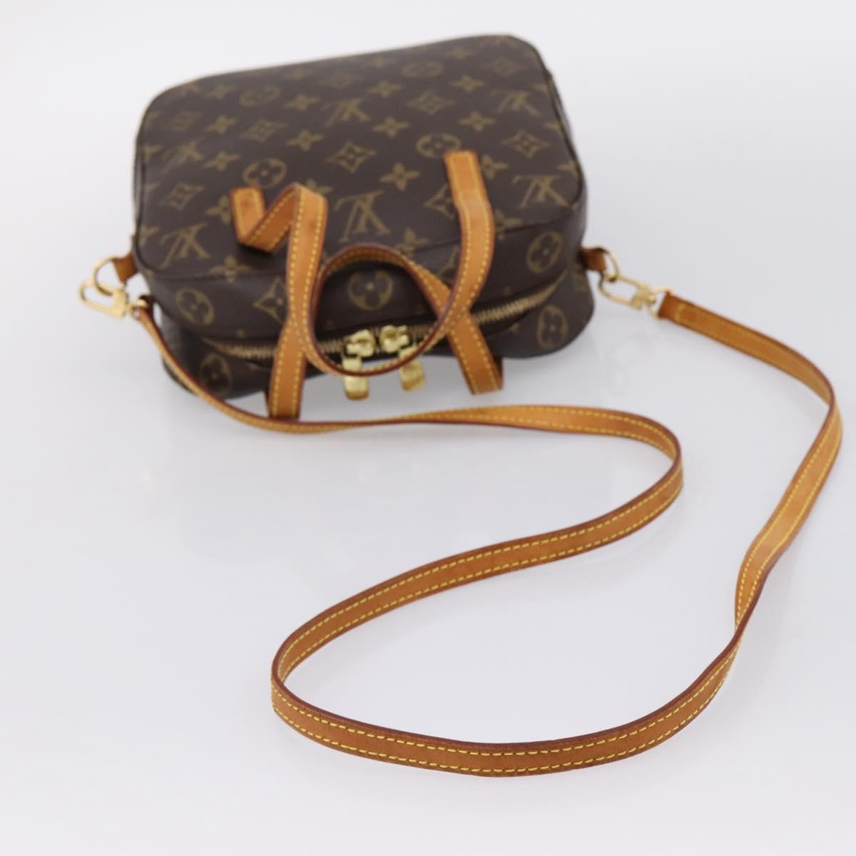 Louis Vuitton Spontini Monogram Canvas, Brown, Canvas, Handbag