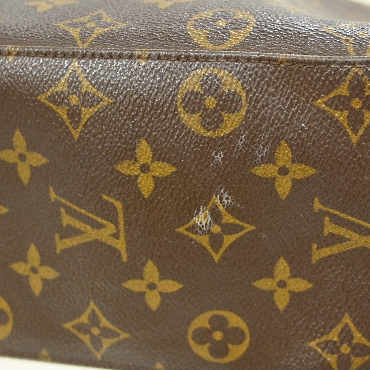 Louis Vuitton Looping Monogram Canvas, Brown, Canvas, Handbag
