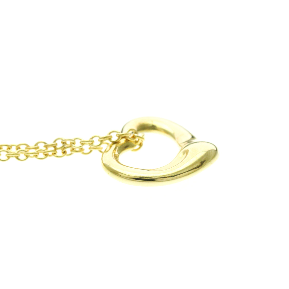 Tiffany & Co. Elsa Peretti Open Heart Pendant 18K Yellow Gold, Gold, Yellow Gold, Necklace