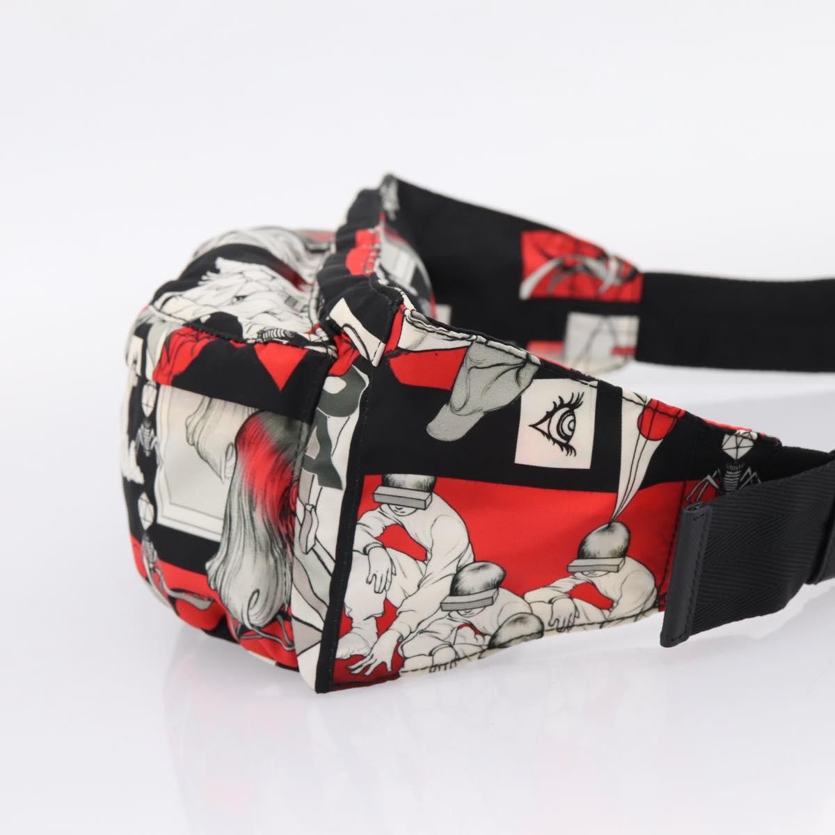 Prada Zip Waist Printed Tessuto, Multicolour, Nylon, Handbag