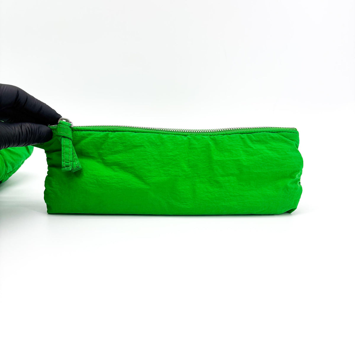 Bottega Veneta Padded Tech Cassette Intrecciato Nylon, Green, Nylon, Crossbody Bag