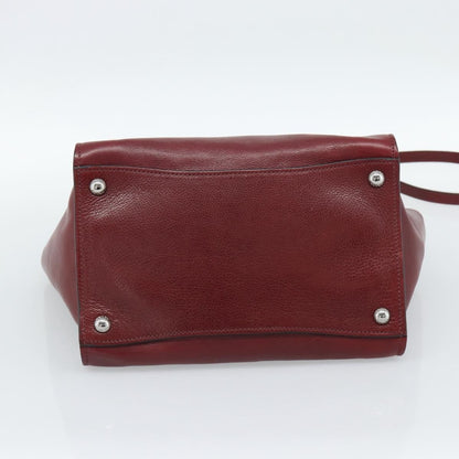Prada Double Zip Lux Saffiano Leather, Red, Leather, Tote Bag