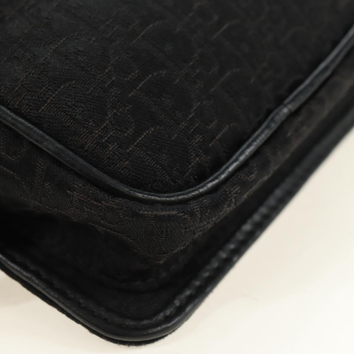 Christian Dior Vintage Street Chic Belt Diorissimo Canvas, Black, Canvas, Handbag
