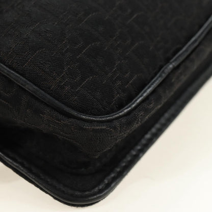 Christian Dior Vintage Street Chic Belt Diorissimo Canvas, Black, Canvas, Handbag