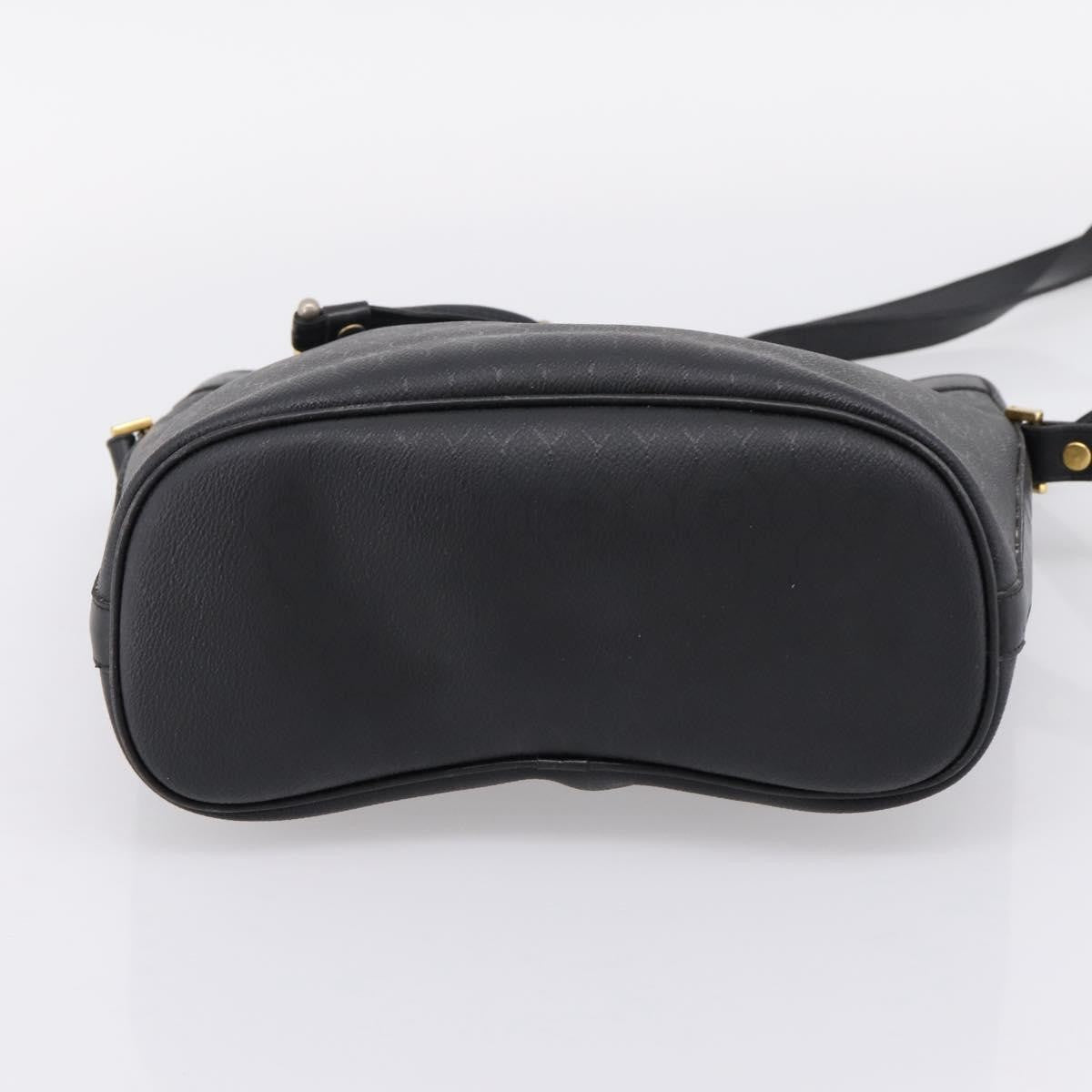 Christian Dior Vintage Honeycomb Canvas, Black, Canvas, Shoulder Bag