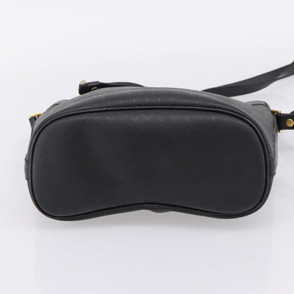 Christian Dior Vintage Honeycomb Canvas, Black, Canvas, Shoulder Bag