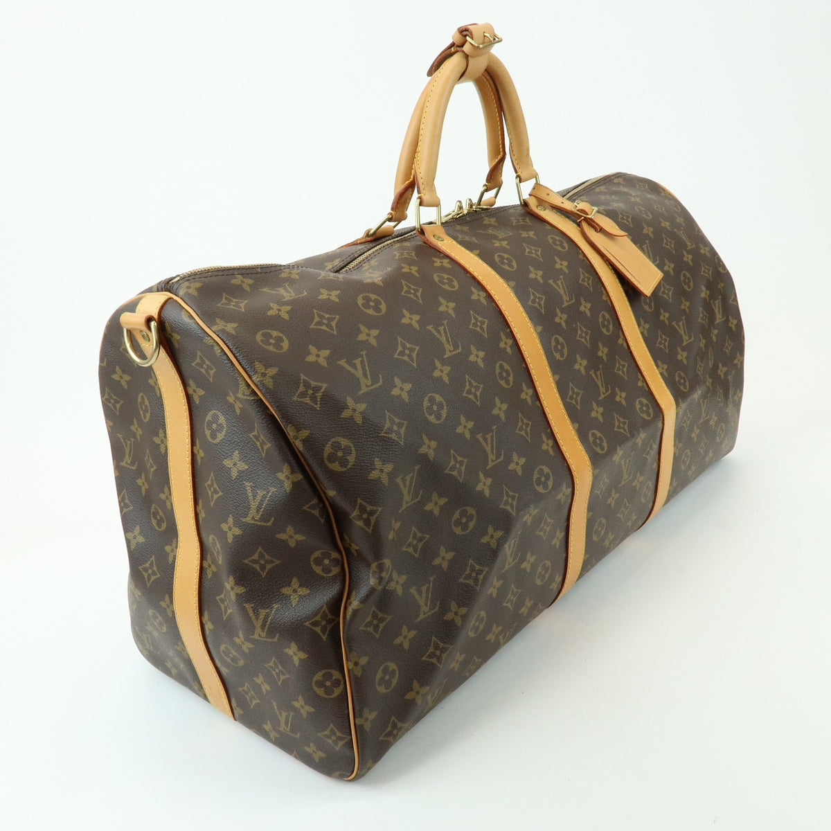 Louis Vuitton Keepall Bandouliere Monogram Canvas, Brown, Canvas, Travel Bag
