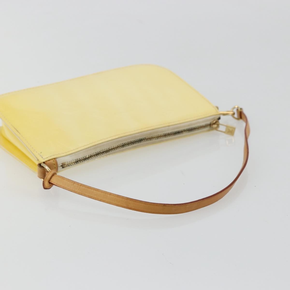 Louis Vuitton Lexington Pochette Monogram Vernis, Beige, Patent Leather, Clutch
