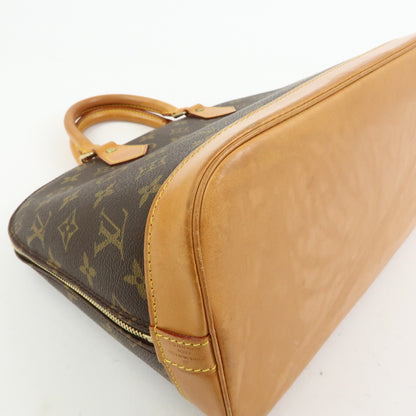 Louis Vuitton Alma Monogram Canvas, Brown, Canvas, Handbag