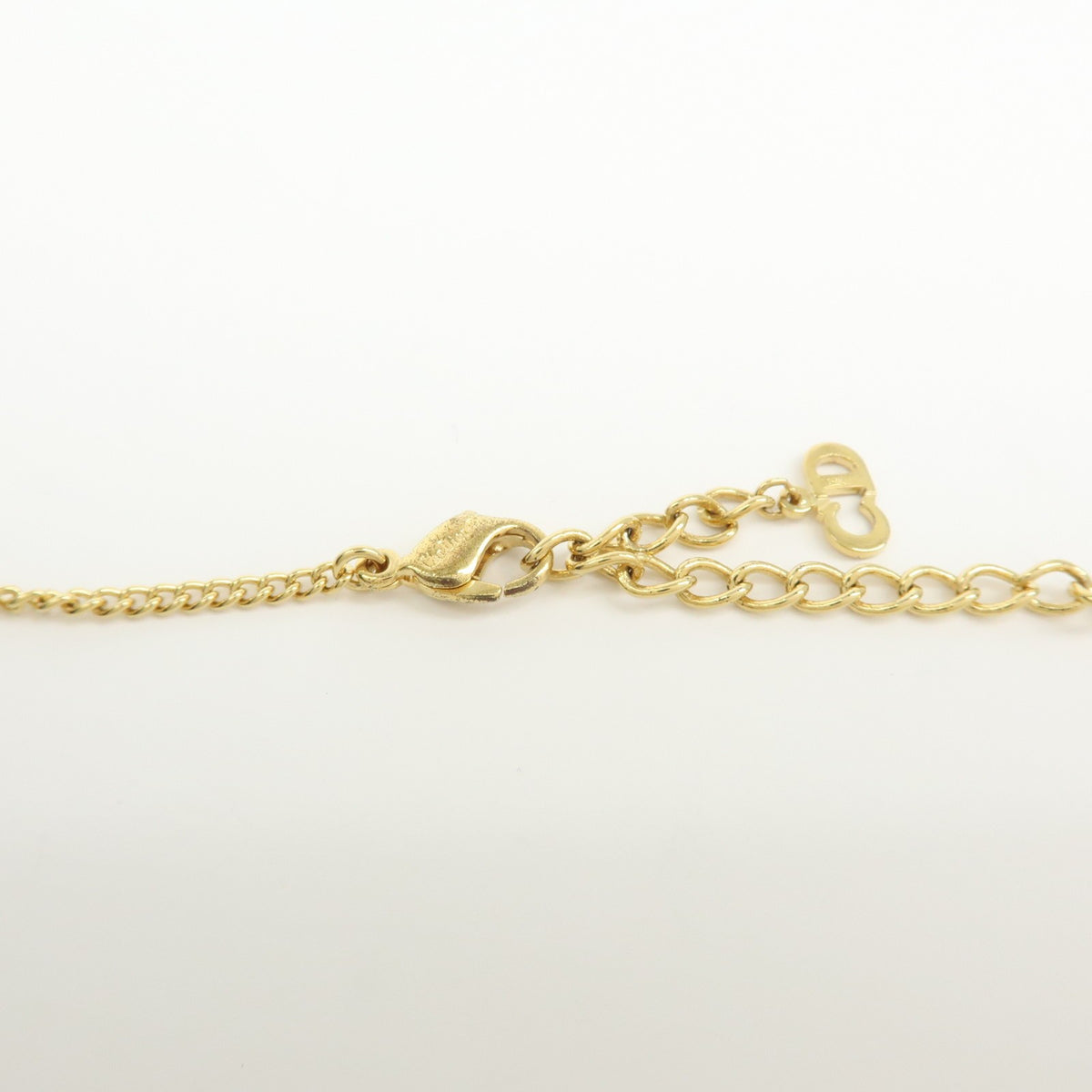 Christian Dior CD Pendant Metal, Gold, Metal, Necklace