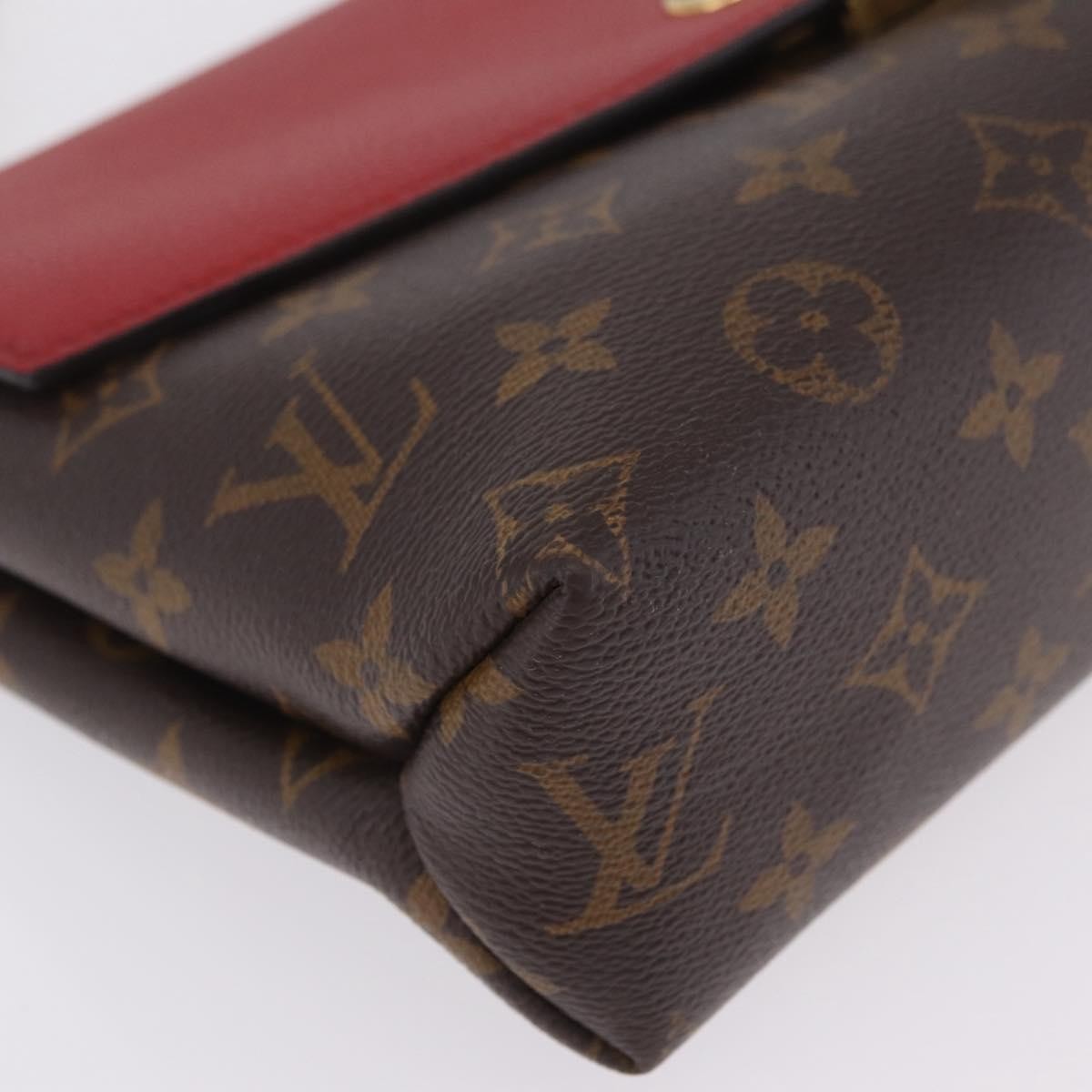 Louis Vuitton Saint Placide Monogram Canvas and Leather, Brown, Canvas, Handbag