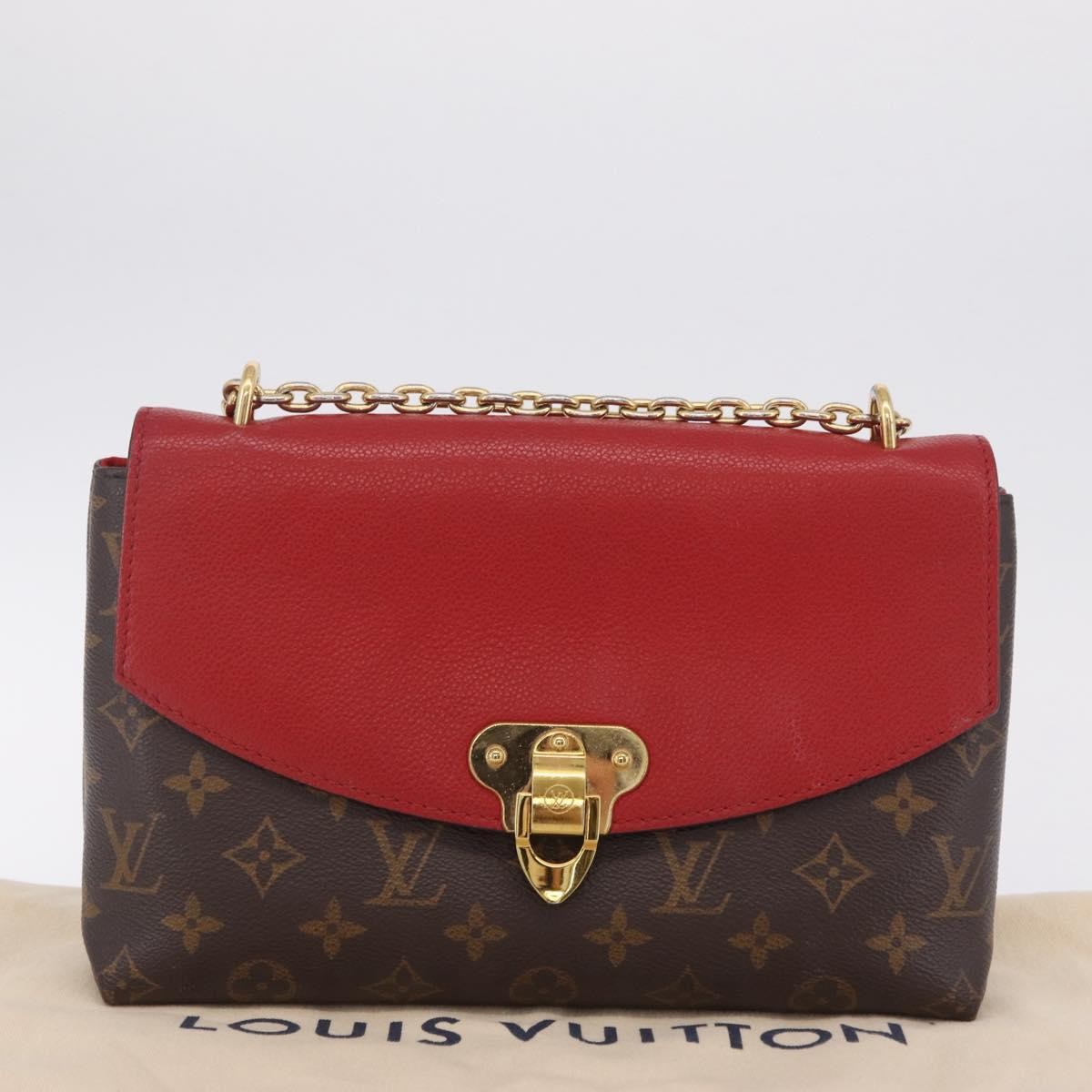 Louis Vuitton Saint Placide Monogram Canvas and Leather, Brown, Canvas, Handbag