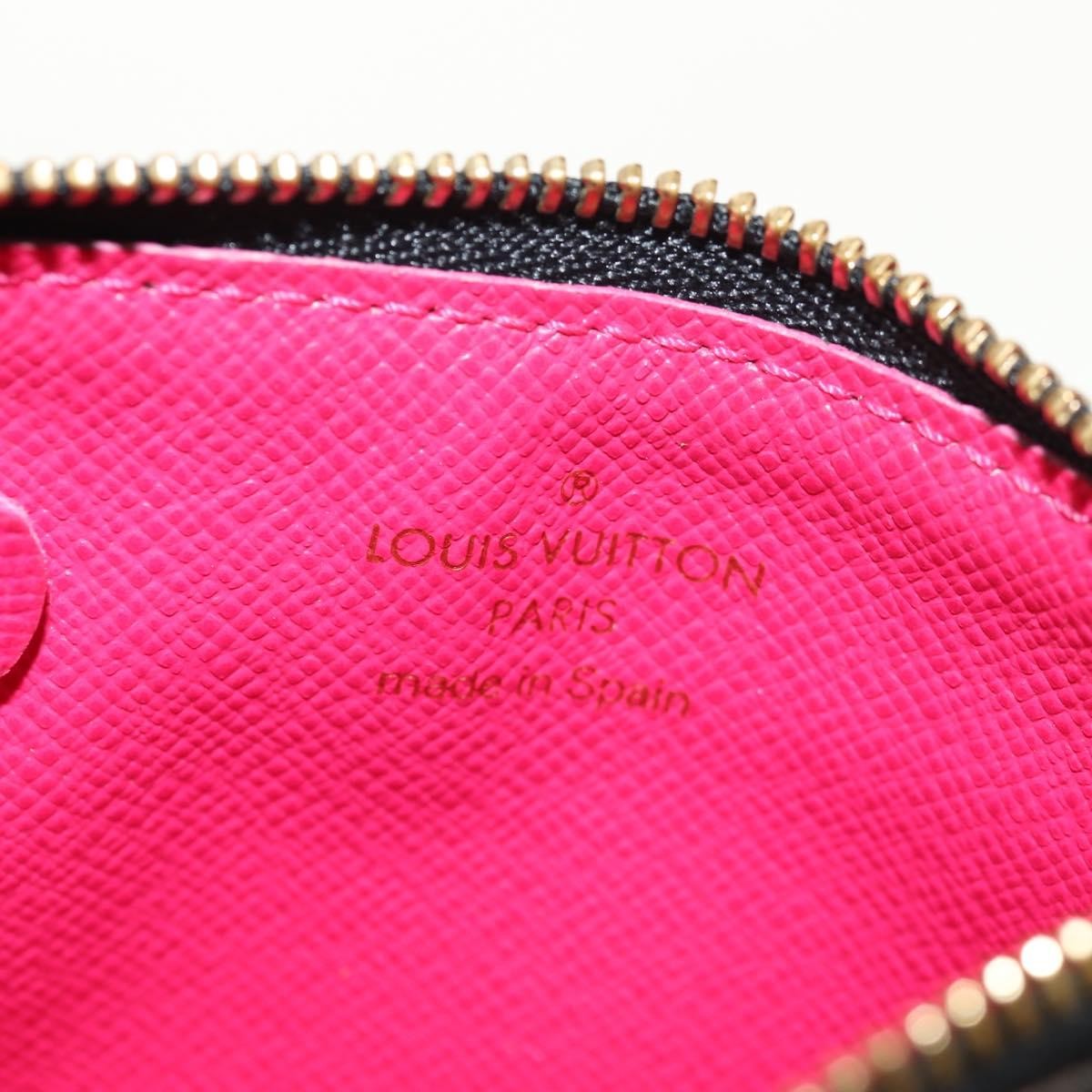 Louis Vuitton Pochette clés NM Monogram Multicolor Canvas, Black, Canvas, Wallet