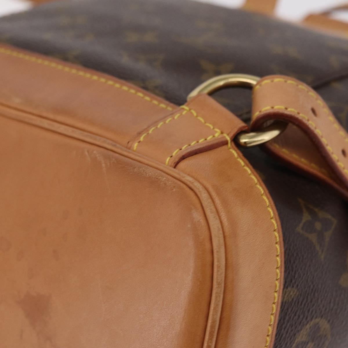 Louis Vuitton Vintage Montsouris Monogram Canvas, Brown, Canvas, Backpack