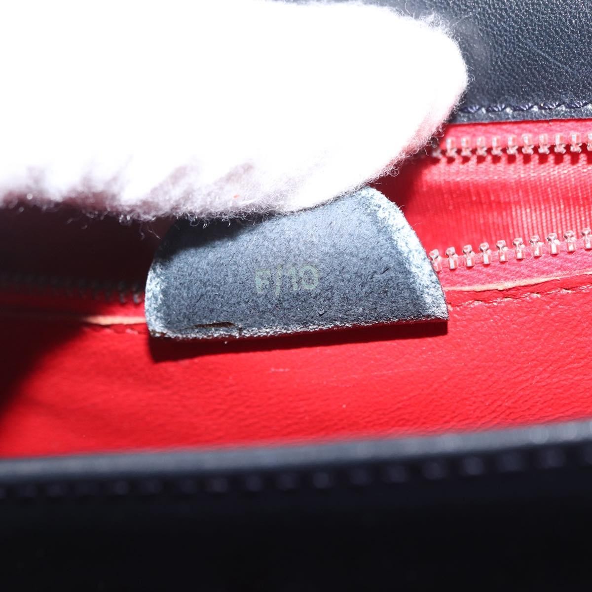 Celine Shoulder Leather, Navy, Leather, Shoulder Bag