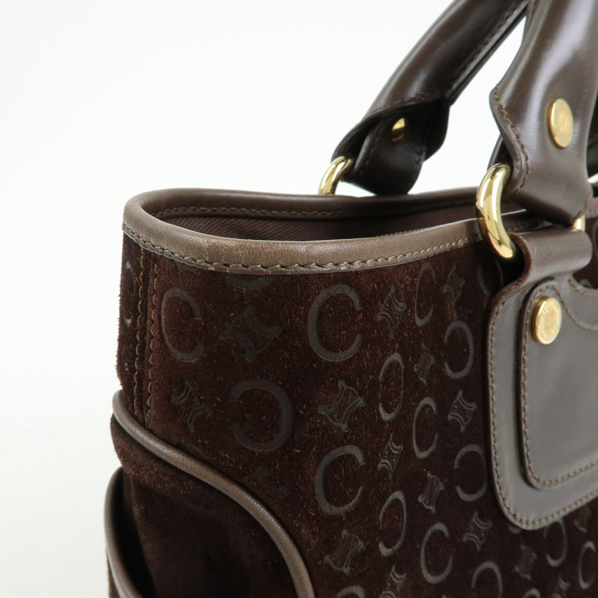 Celine Boogie Suede, Brown, Suede, Handbag