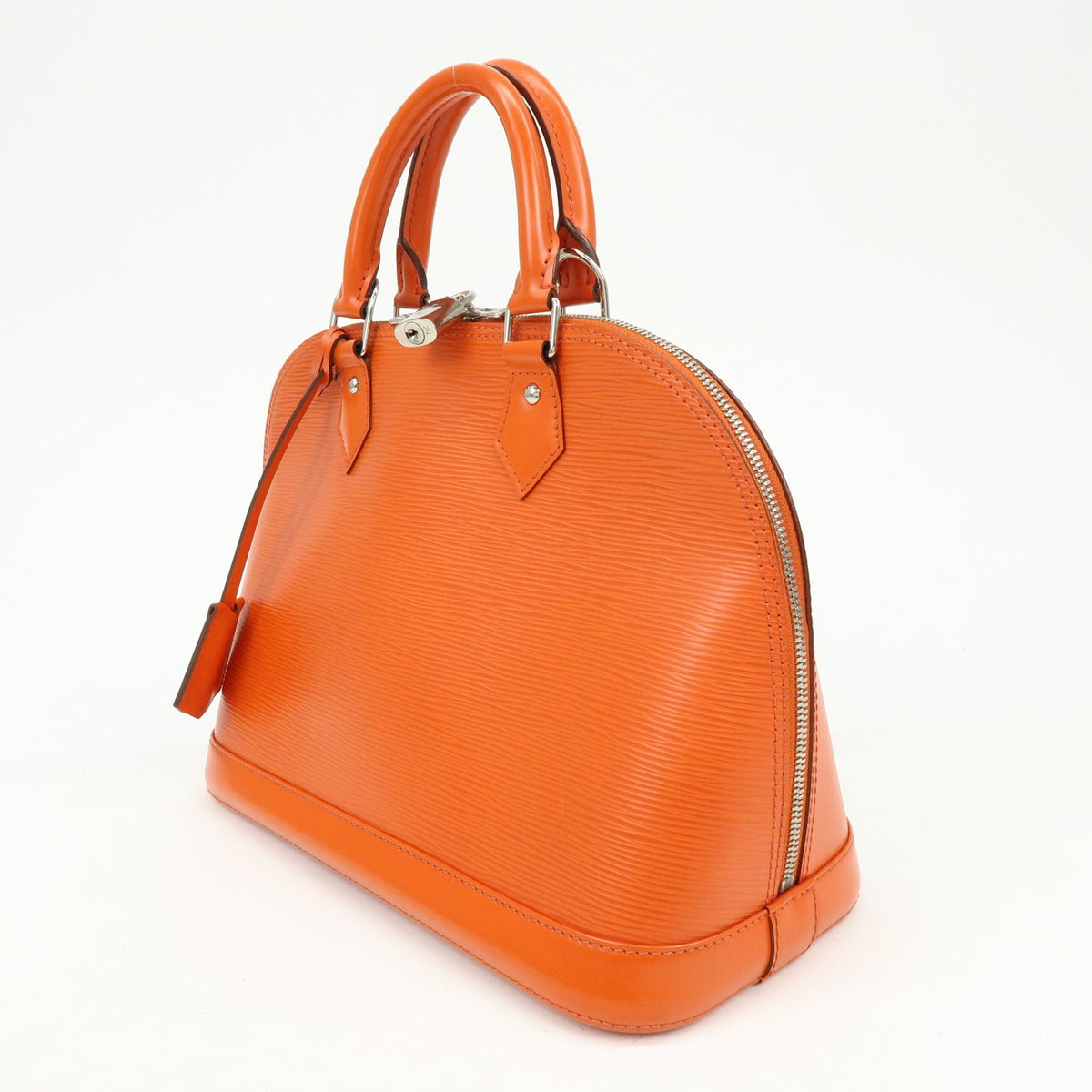 Louis Vuitton Alma Epi Leather, Orange, Leather, Handbag