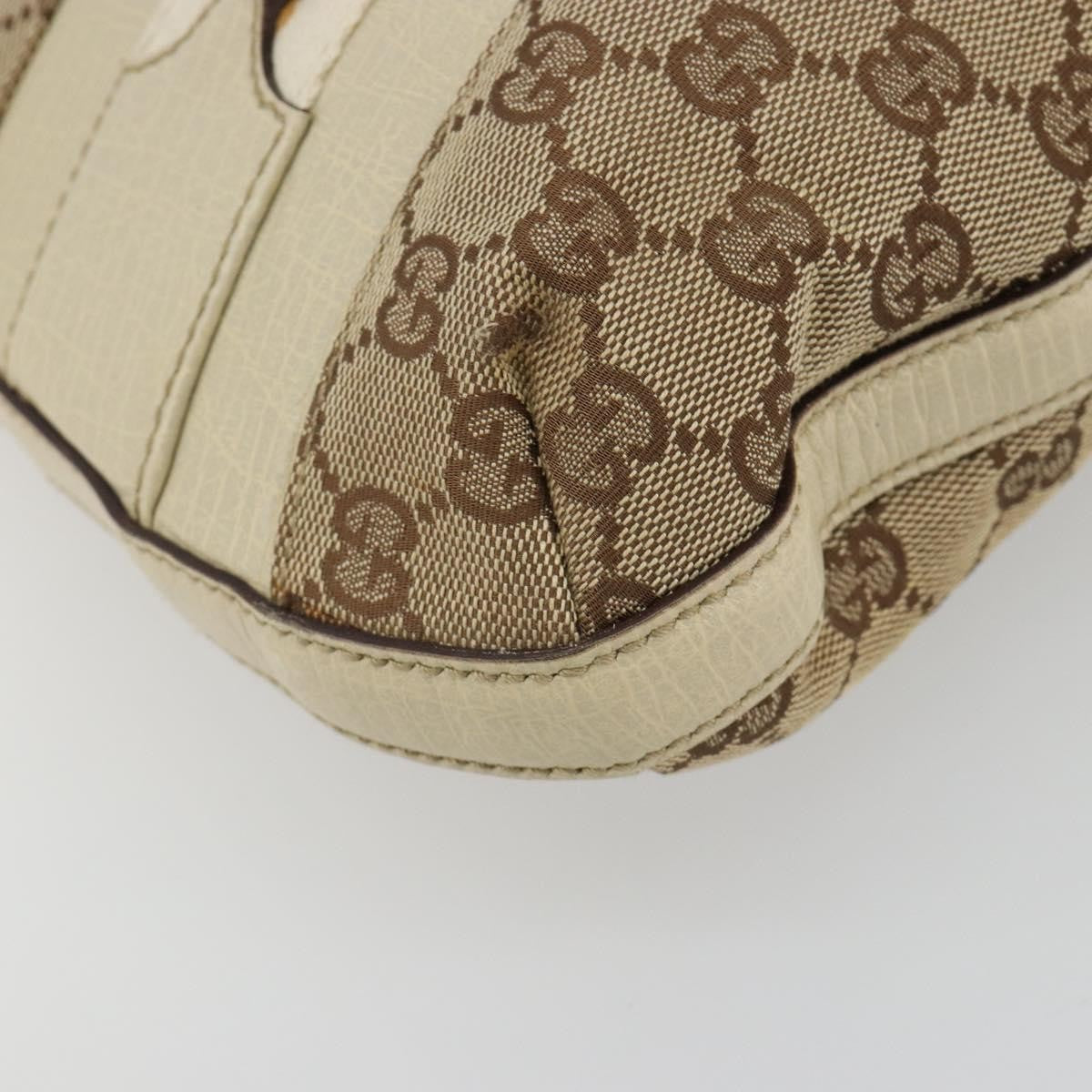 Gucci Hasler Hobo GG Canvas, Beige, Canvas, Shoulder Bag