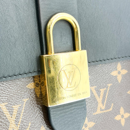 Louis Vuitton Locky Monogram Canvas with Leather, Black, Canvas, Handbag