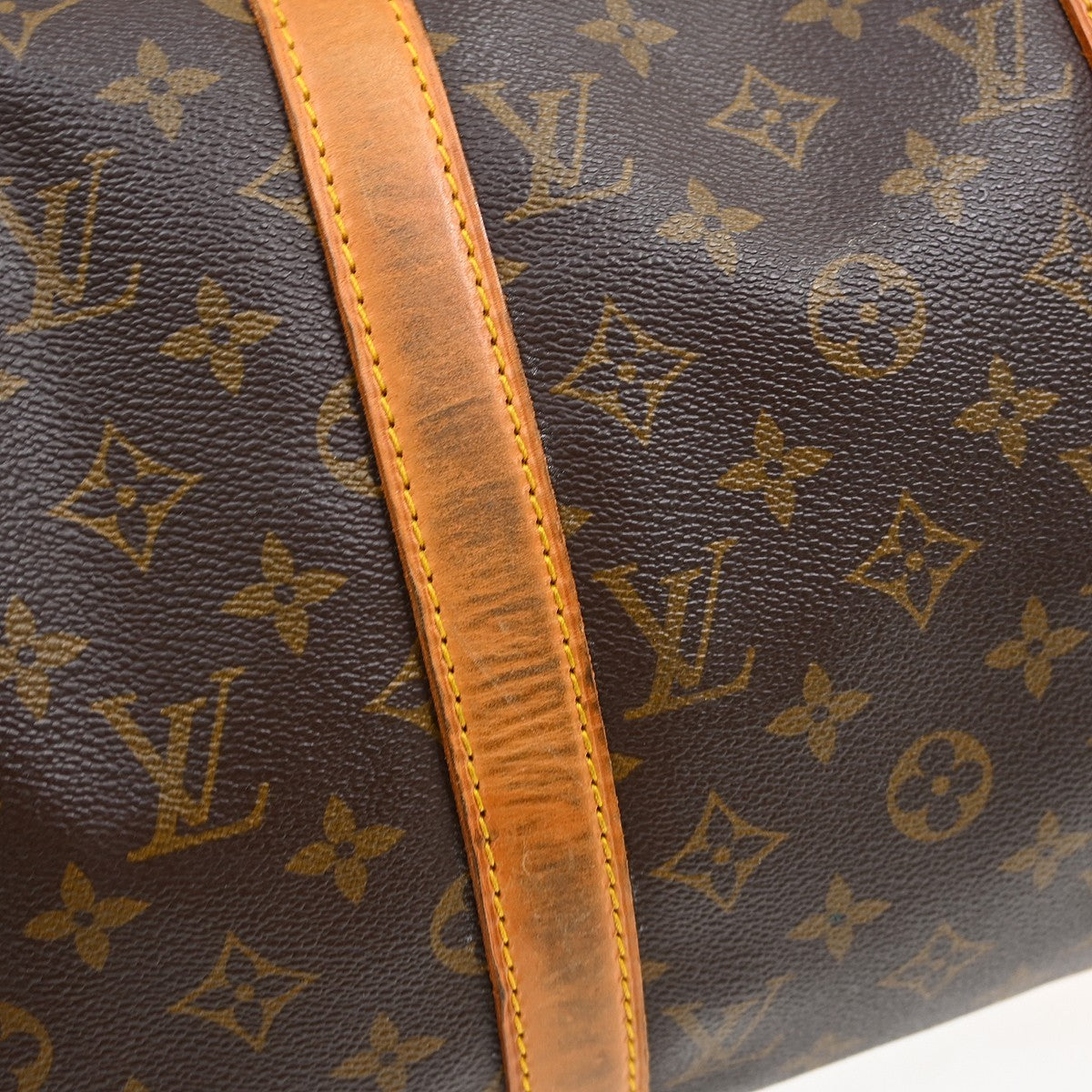 Louis Vuitton Keepall Monogram, Brown, Canvas, Travel Bag