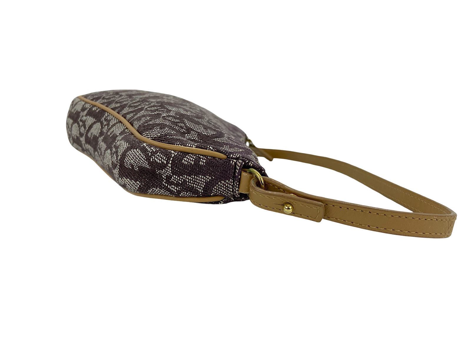 Christian Dior Saddle Canvas, Brown, Canvas, Handbag