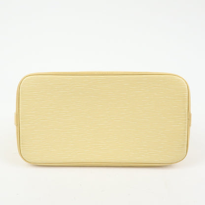Louis Vuitton Alma Epi Leather, Yellow, Leather, Handbag