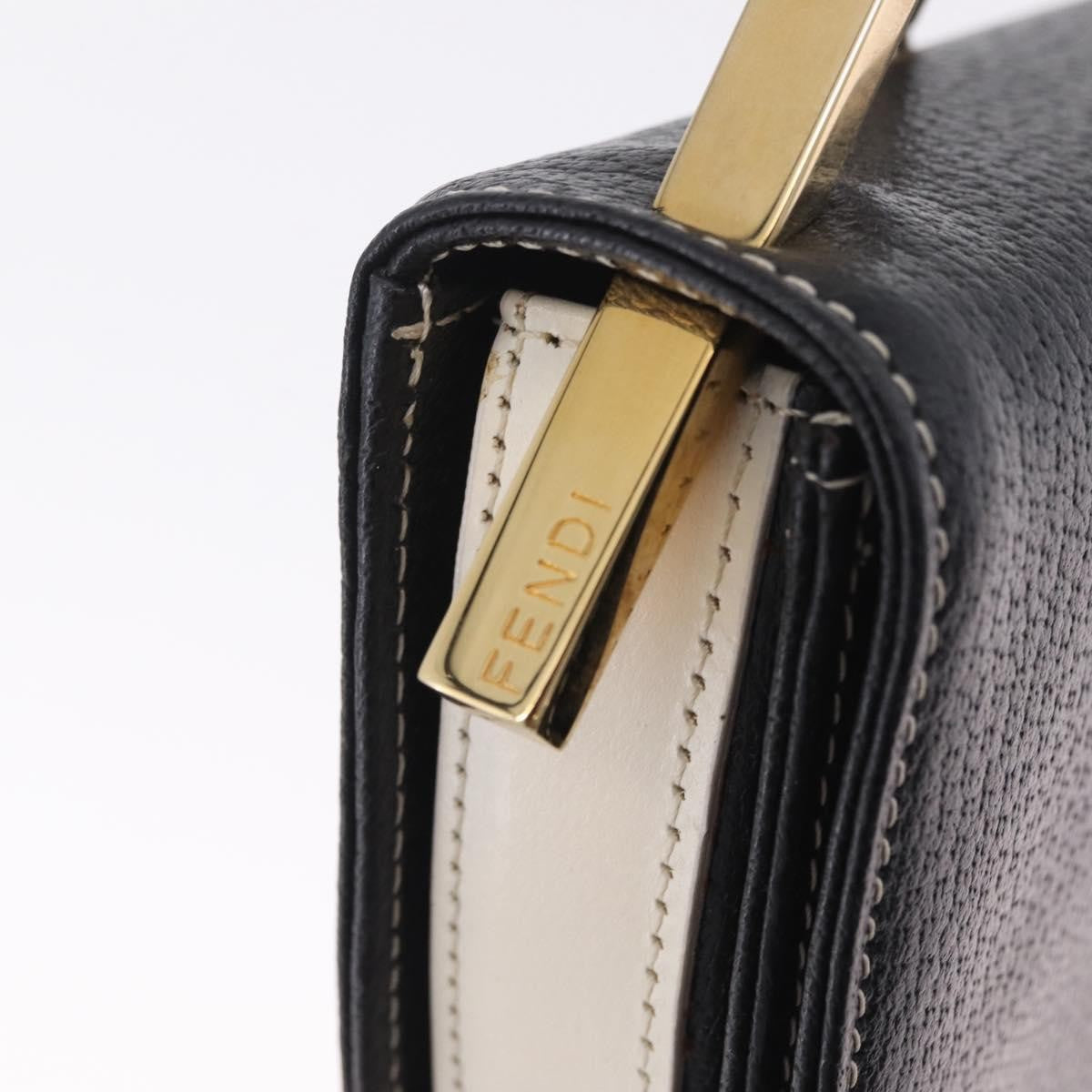 Fendi Shoulder Leather, Black, Leather, Shoulder Bag