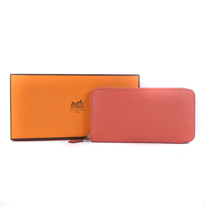 Hermès Azap, Pink, Leather, wallet