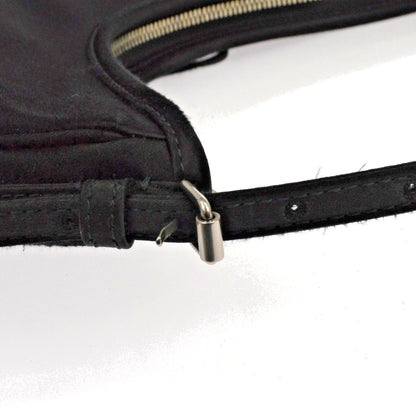 Balenciaga Leopolda Satin, Black, Satin, Shoulder Bag