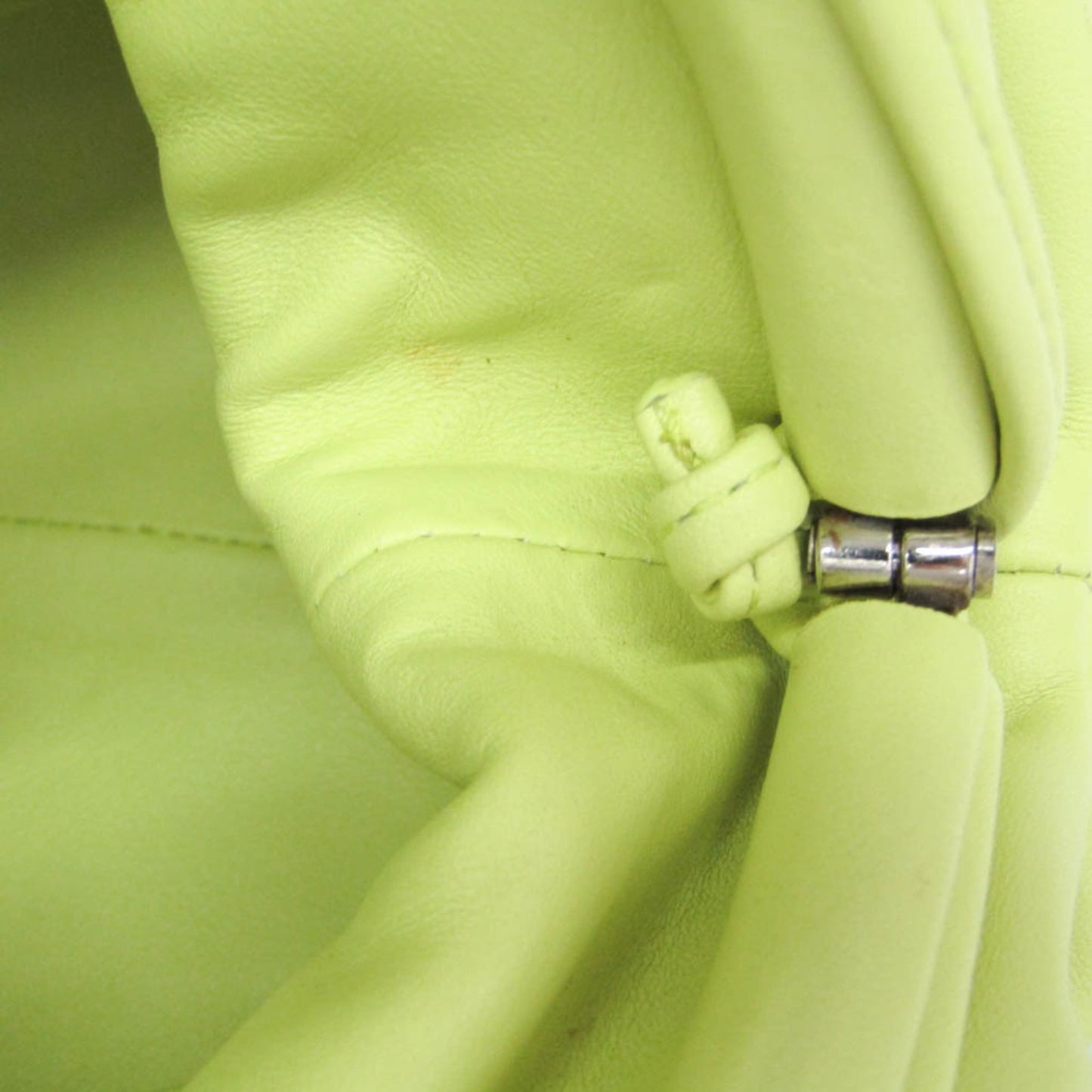 Bottega Veneta The Pouch Leather, Green, Leather, Clutch