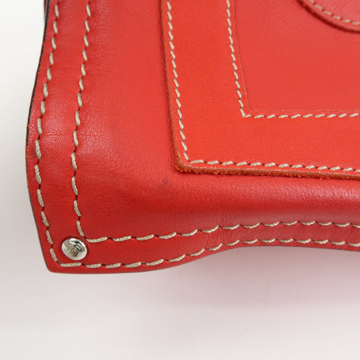 Loewe Anagram Leather, Red, Leather, Tote Bag