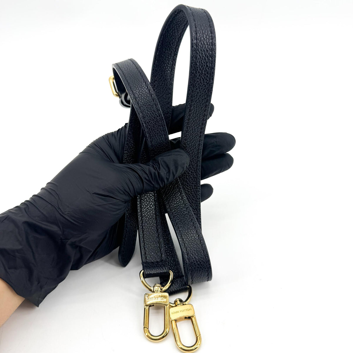 Louis Vuitton Pochette Metis Monogram Empreinte Leather, Black, Leather, Clutch
