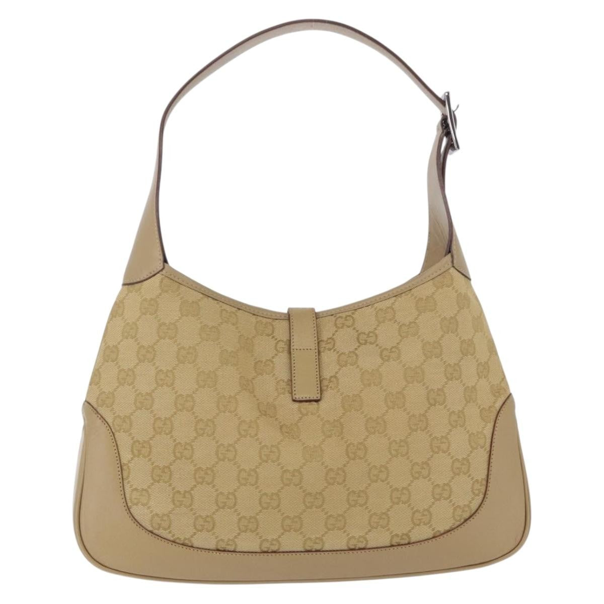 Gucci Jackie Canvas, Beige, Canvas, Handbag