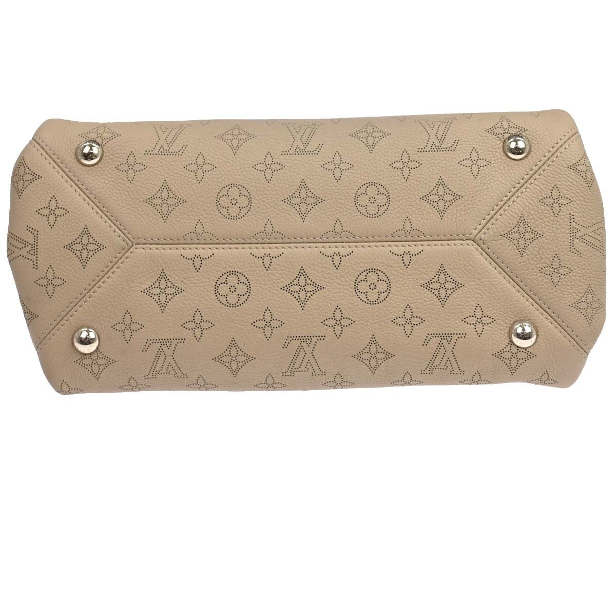 Louis Vuitton Mahina Monogram Leather, Beige, Leather, Shoulder Bag