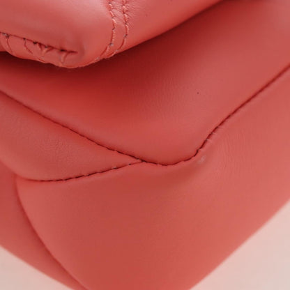 Bvlgari Serpenti Cabochon Diagonal Quilted Leather, Pink, Leather, Shoulder Bag