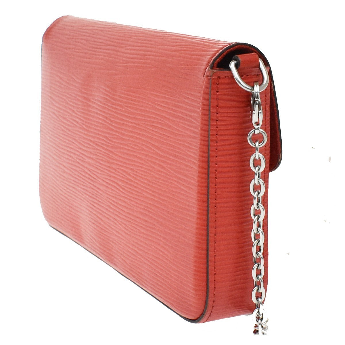Louis Vuitton Felicie Chain Epi Leather, Red, Leather, Clutch