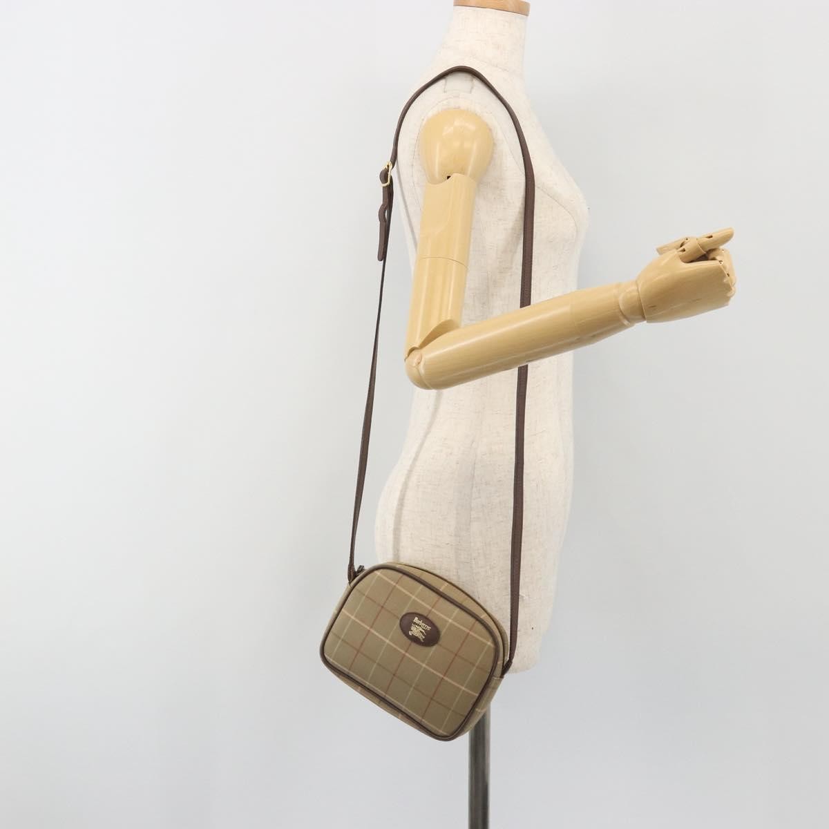 Burberry Nova Check Shoulder Bag Canvas, Beige, Canvas, Shoulder Bag