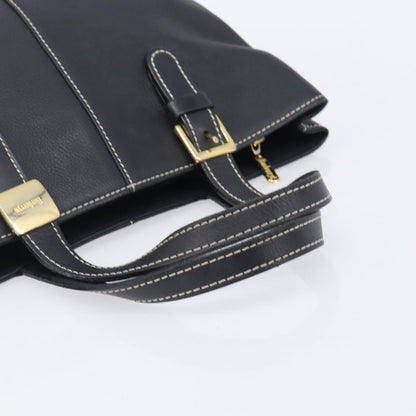 Burberry Vintage Leather, Black, Leather, Tote Bag