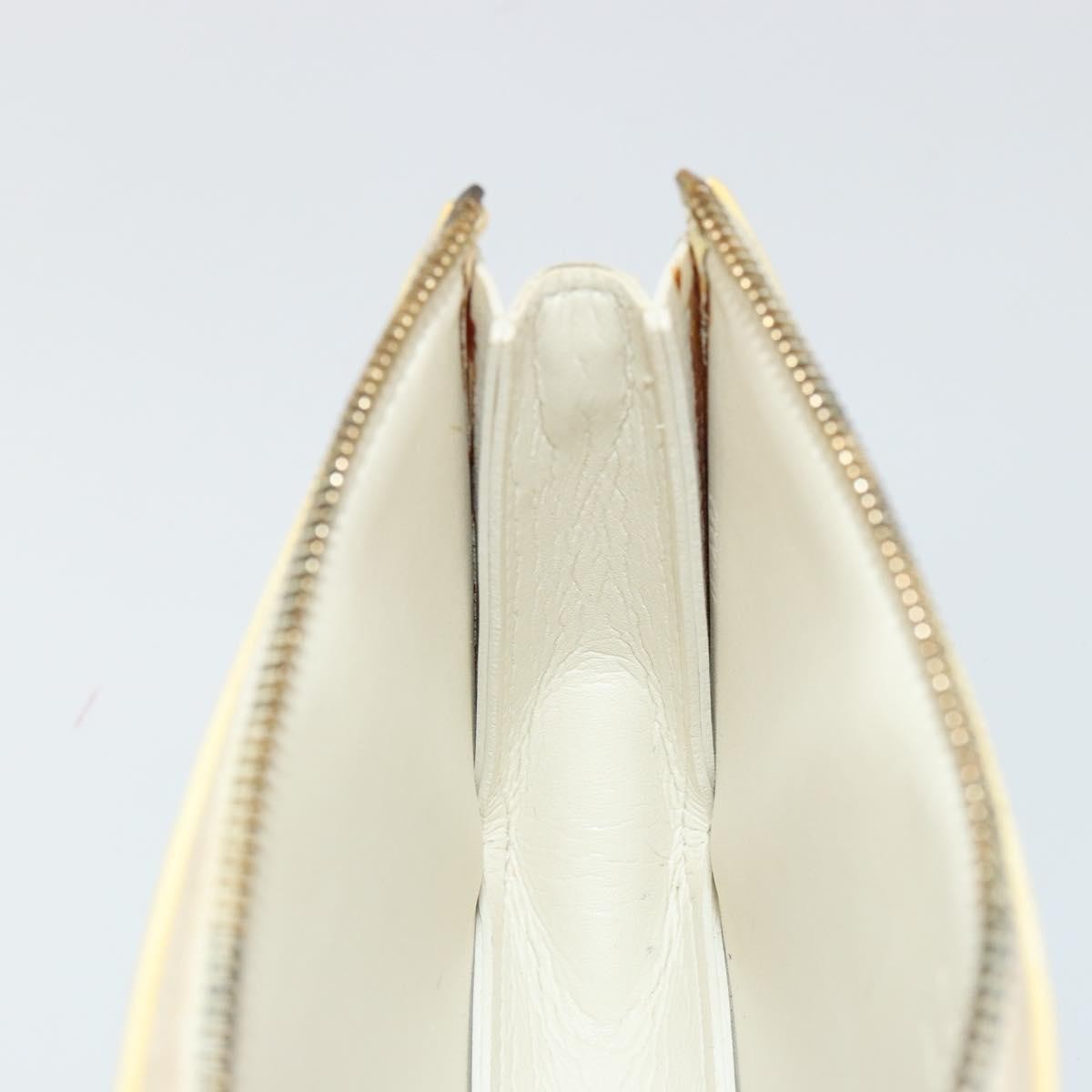 Louis Vuitton Lexington Pochette Monogram Vernis, Beige, Patent Leather, Clutch